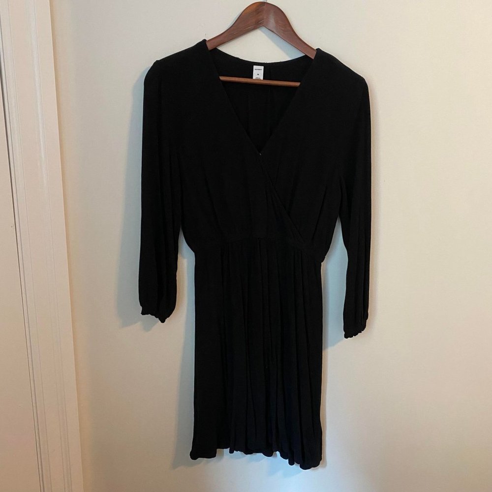 Mid-Length Faux Wrap Dress